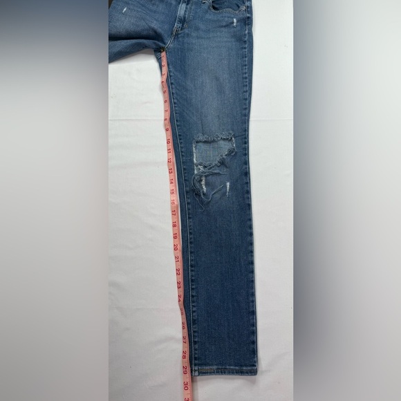 Levi’s 721 High Rise Skinny Distressed Jeans Size 27 - Picture 10 of 11